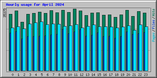 Hourly usage for April 2024